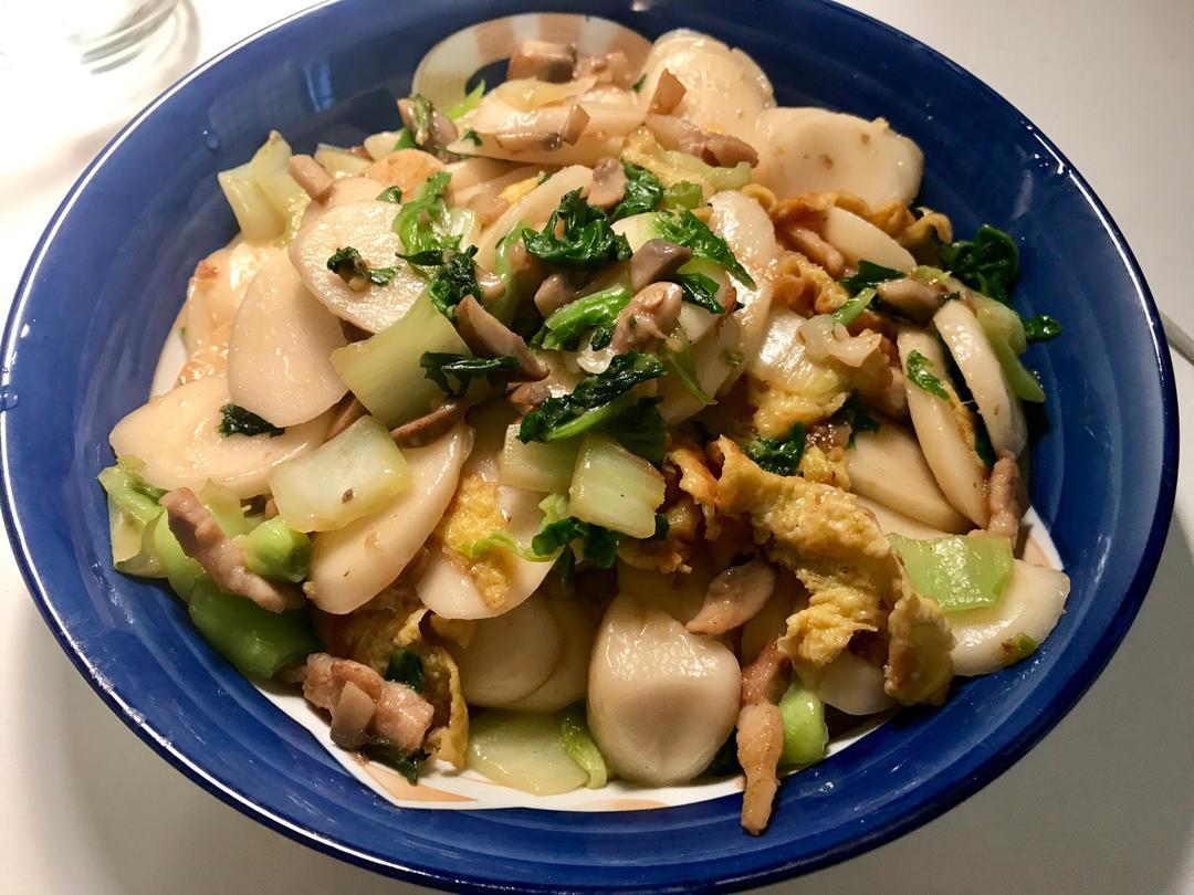 浙江天台地道特色小吃之 ---炒年糕