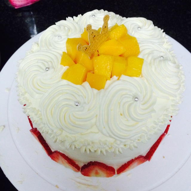 奶油水果蛋糕步骤