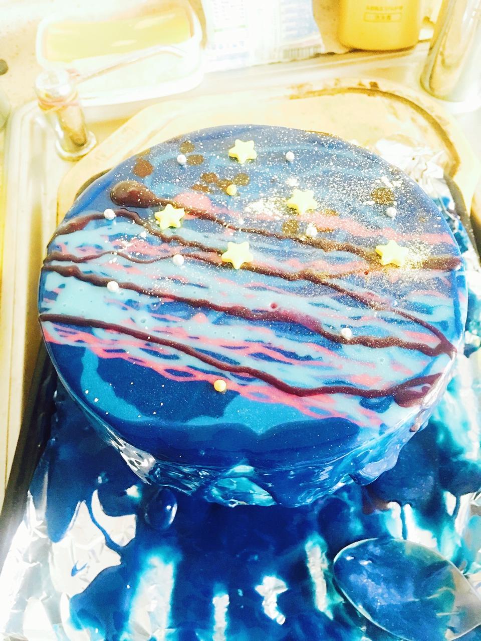 手机用户0871_360u做的星空巧克力蛋糕淋面