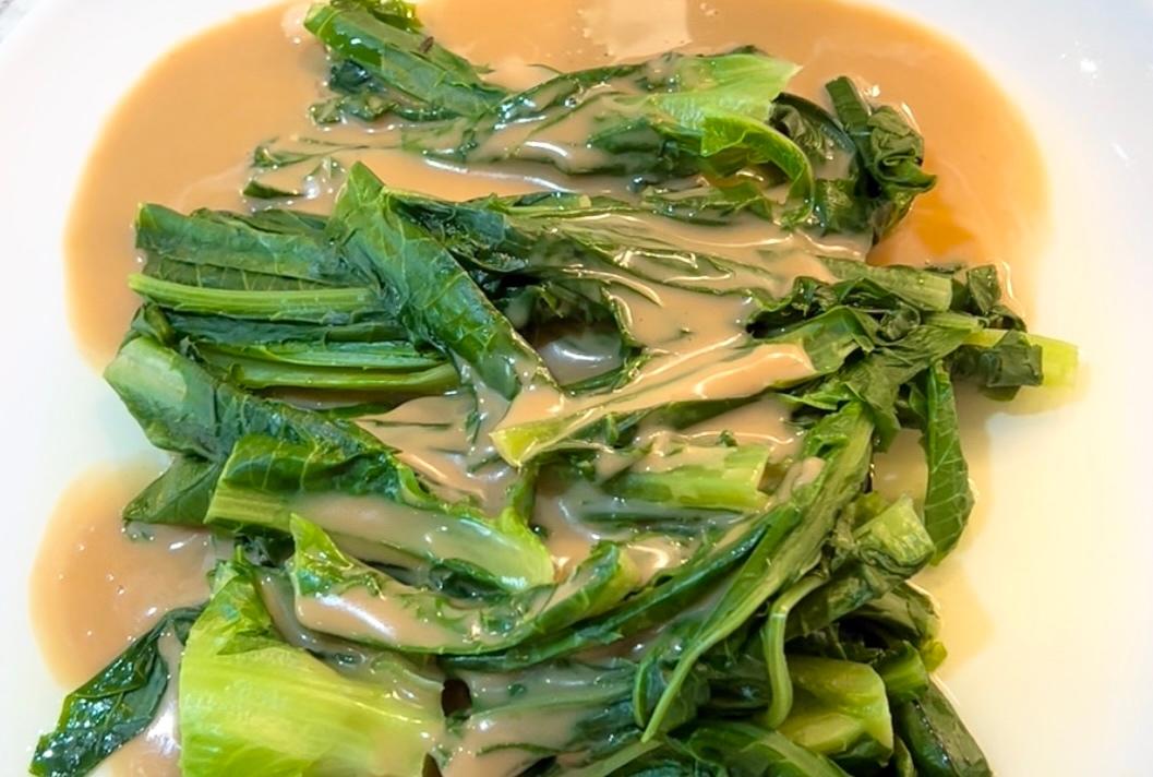 【麻酱油麦菜】花生酱版的做法