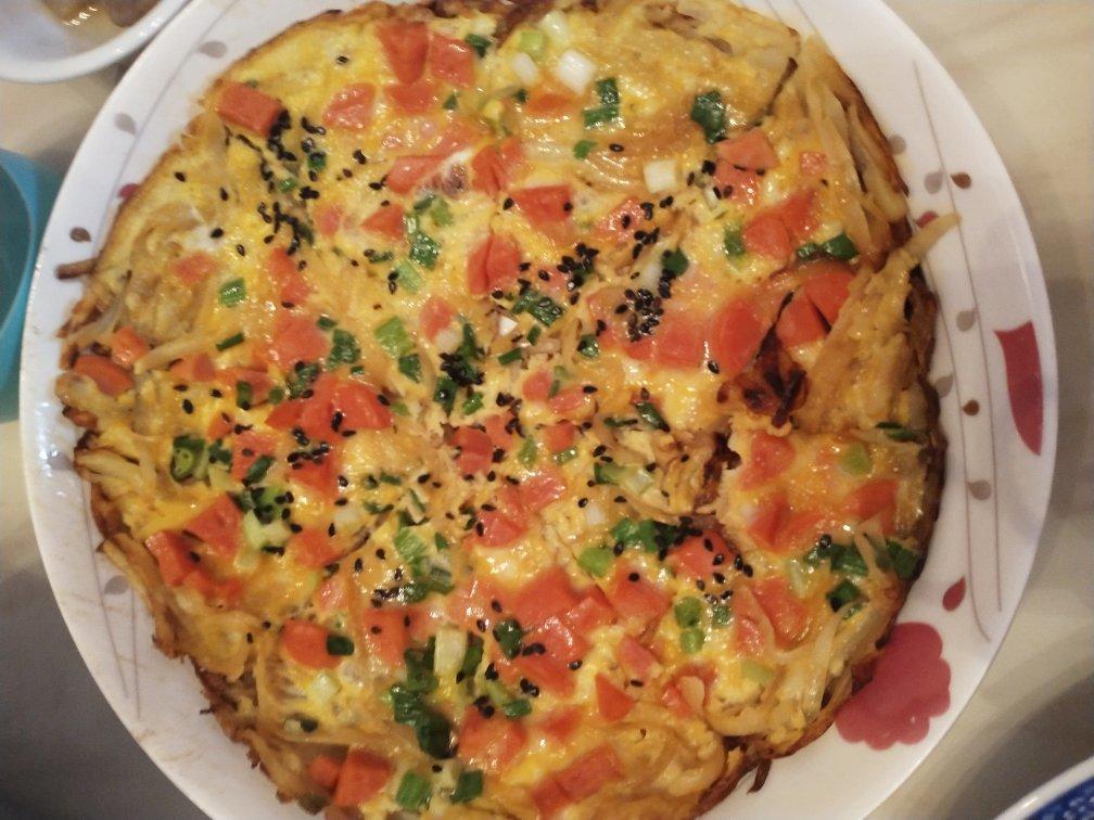 土豆丝鸡蛋饼