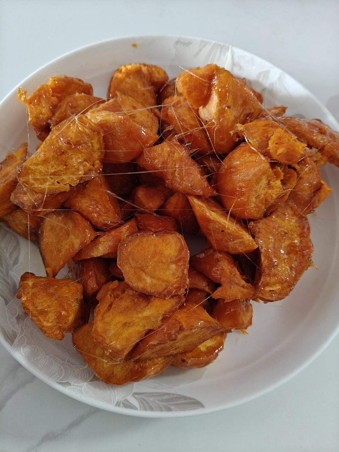 一次成功的拔丝红薯（附炒糖细节、拉丝视频）