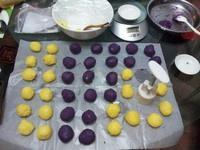 紫薯奶黄月饼（不需烤箱的月饼）的做法 步骤8