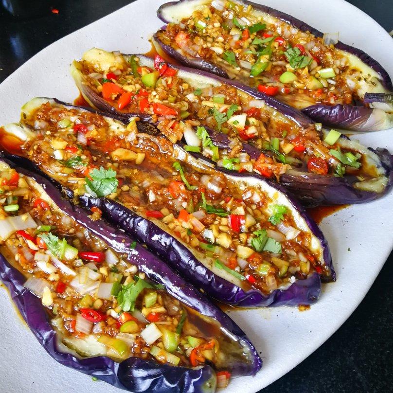 夜宵王牌之销魂烤茄子 | 北鼎烤箱版的全部作品