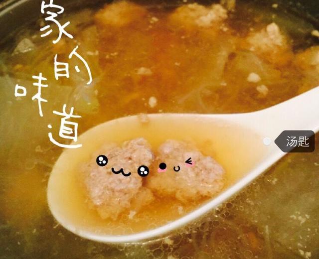 冬瓜汆丸子汤的做法