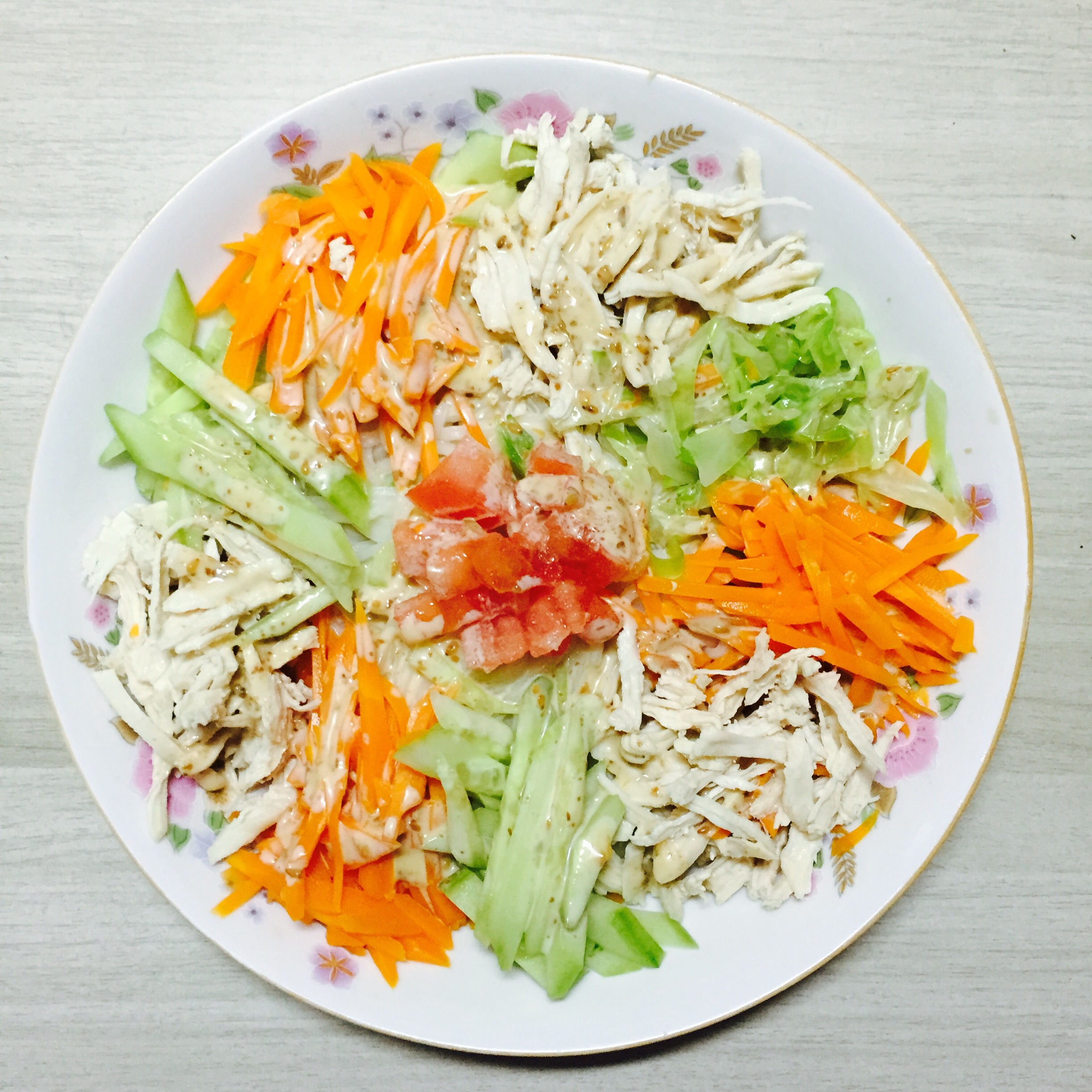【丘比美食】芝麻鸡丝凉面