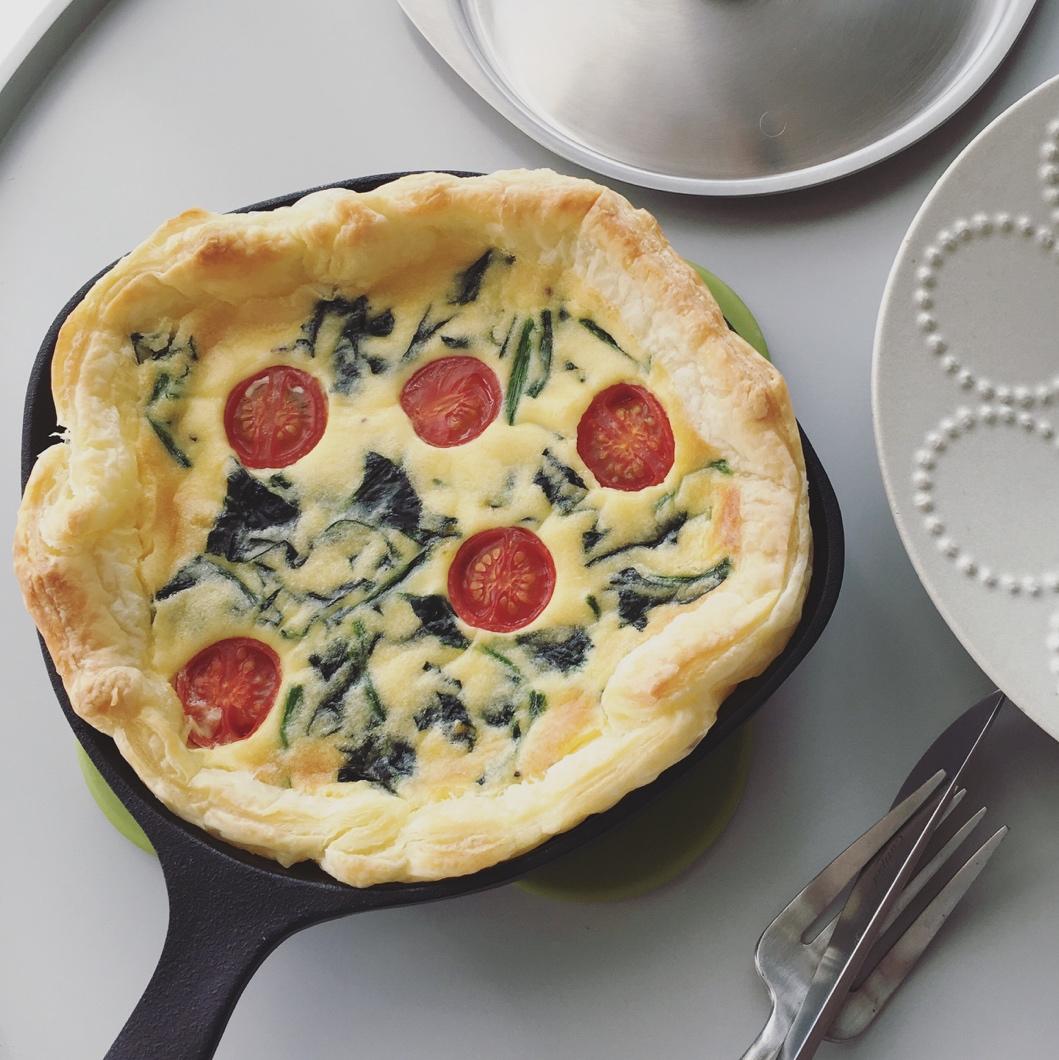 法式菠菜奶酪咸派 quiche aux épinards