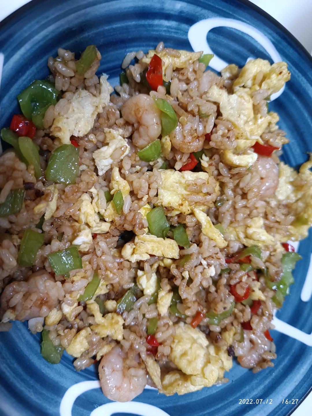 比餐厅还好吃的黄金虾仁蛋炒饭㊙️鲜香浓郁👍