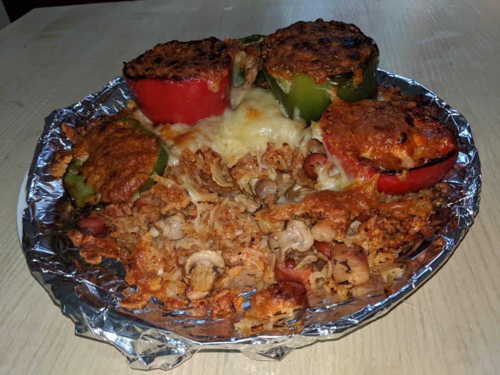 彩椒焗饭