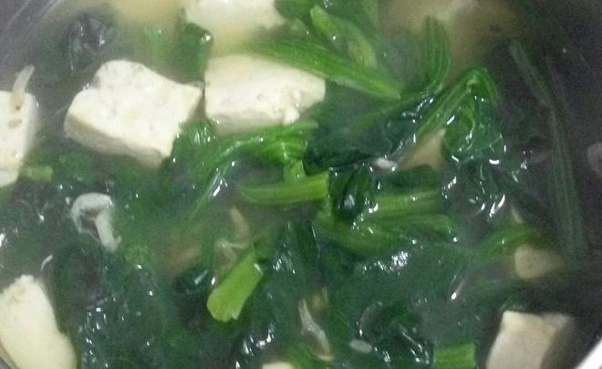 简单菠菜豆腐汤的做法