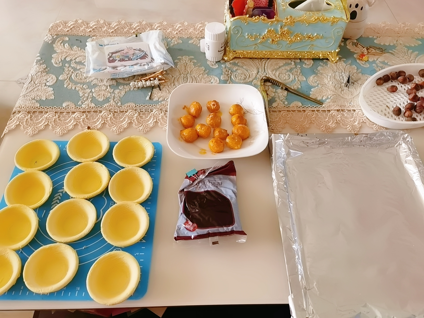 蛋黄酥（蛋挞皮版）的做法 步骤1