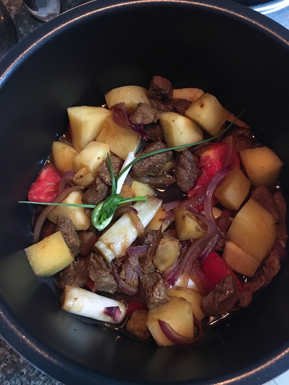 番茄土豆焖牛肉(电高压锅牛腱子版)