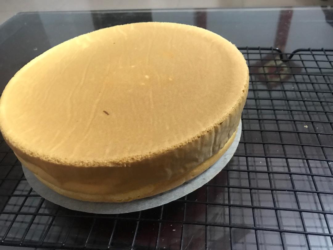 烫面雪纺蛋糕--8寸生日蛋糕胚