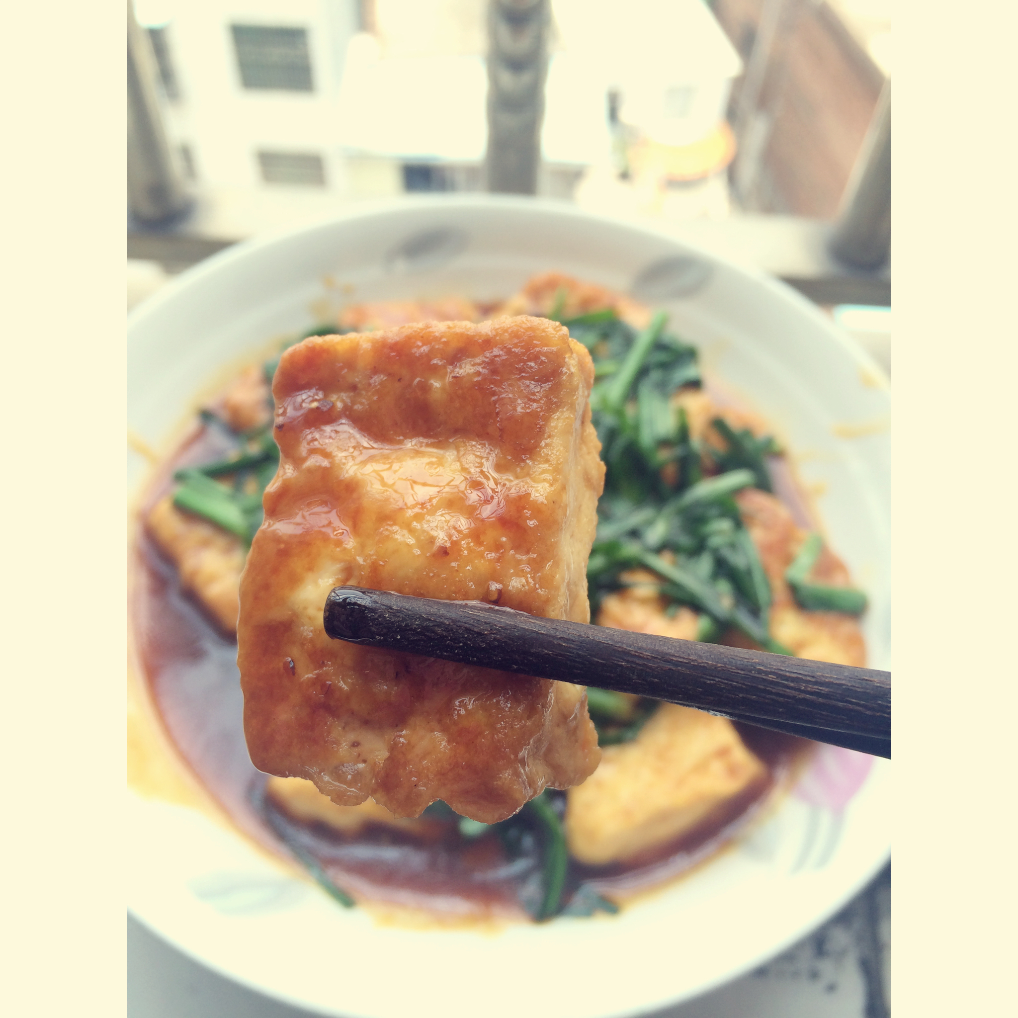 香煎豆腐--家常豆腐