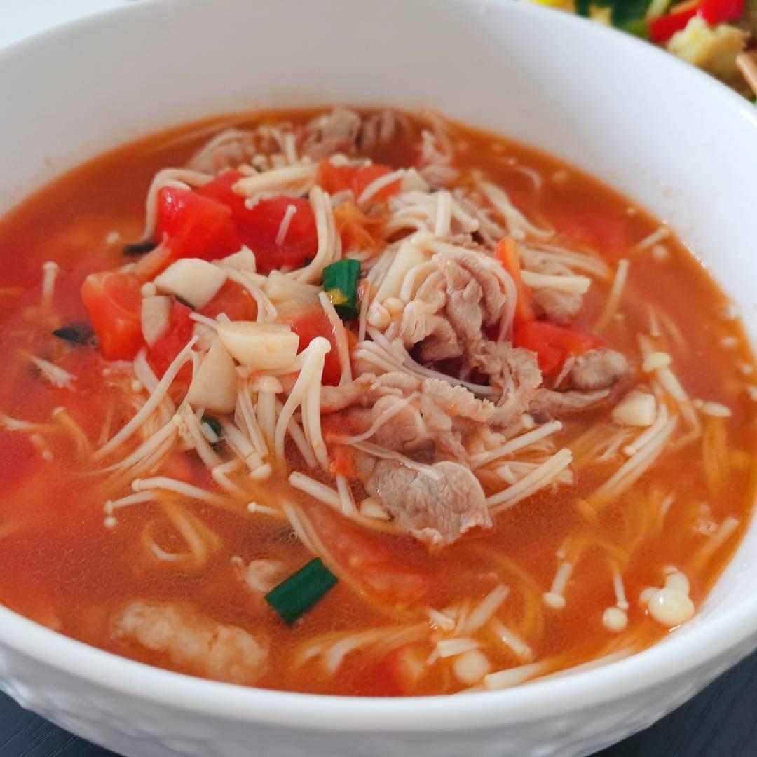 番茄肥牛金针菇