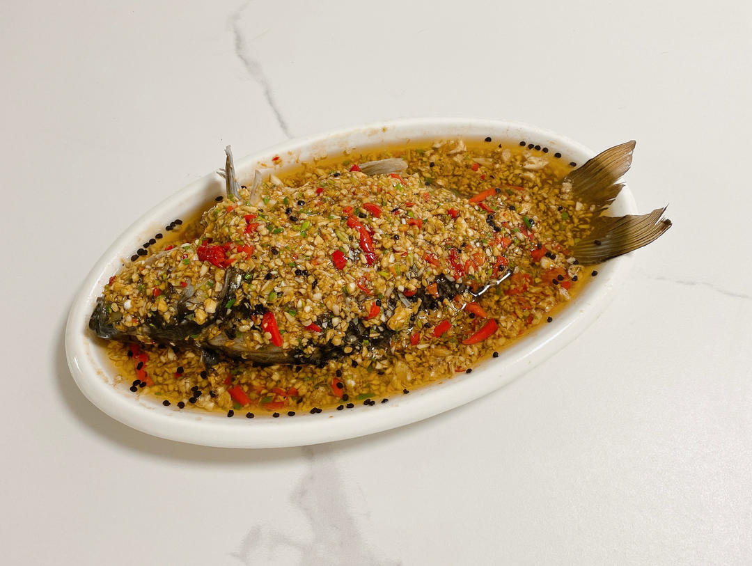 蒜爆鱼（好吃）