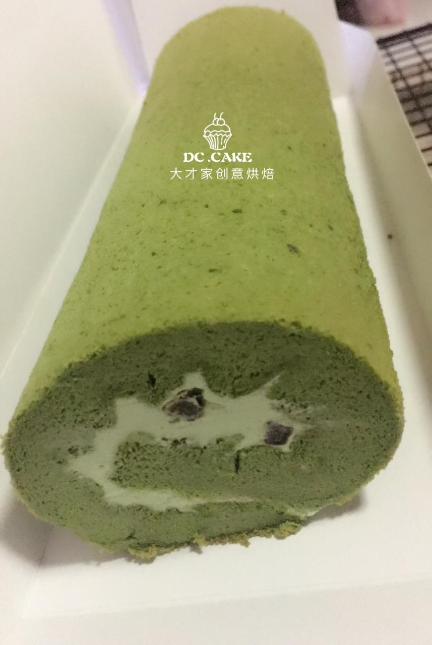 抹茶蜜豆蛋糕卷