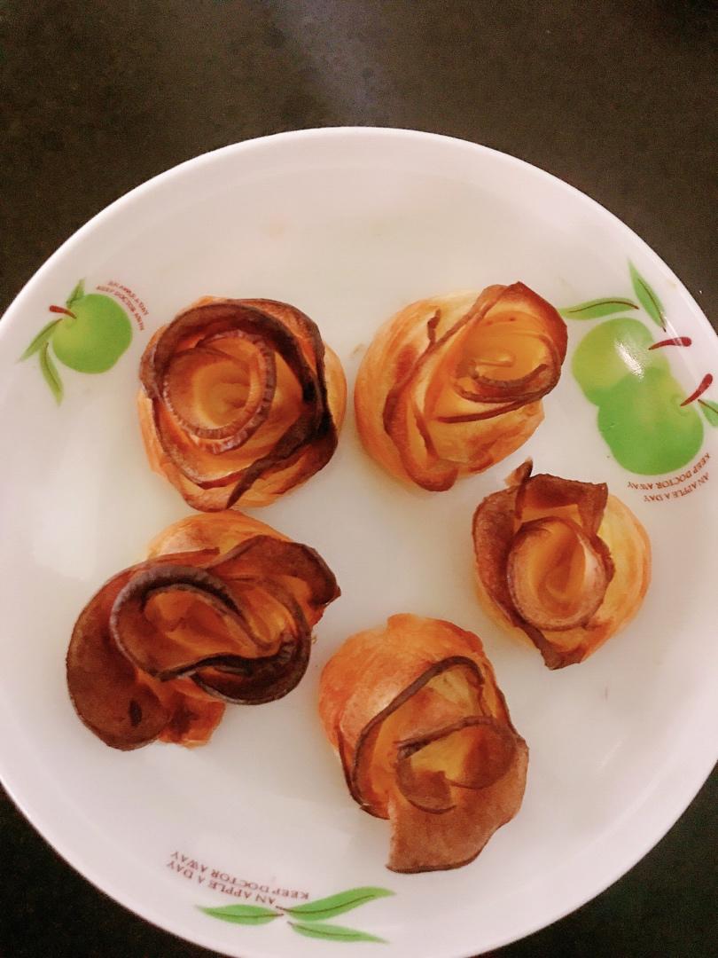 苹果玫瑰塔（手抓饼版）