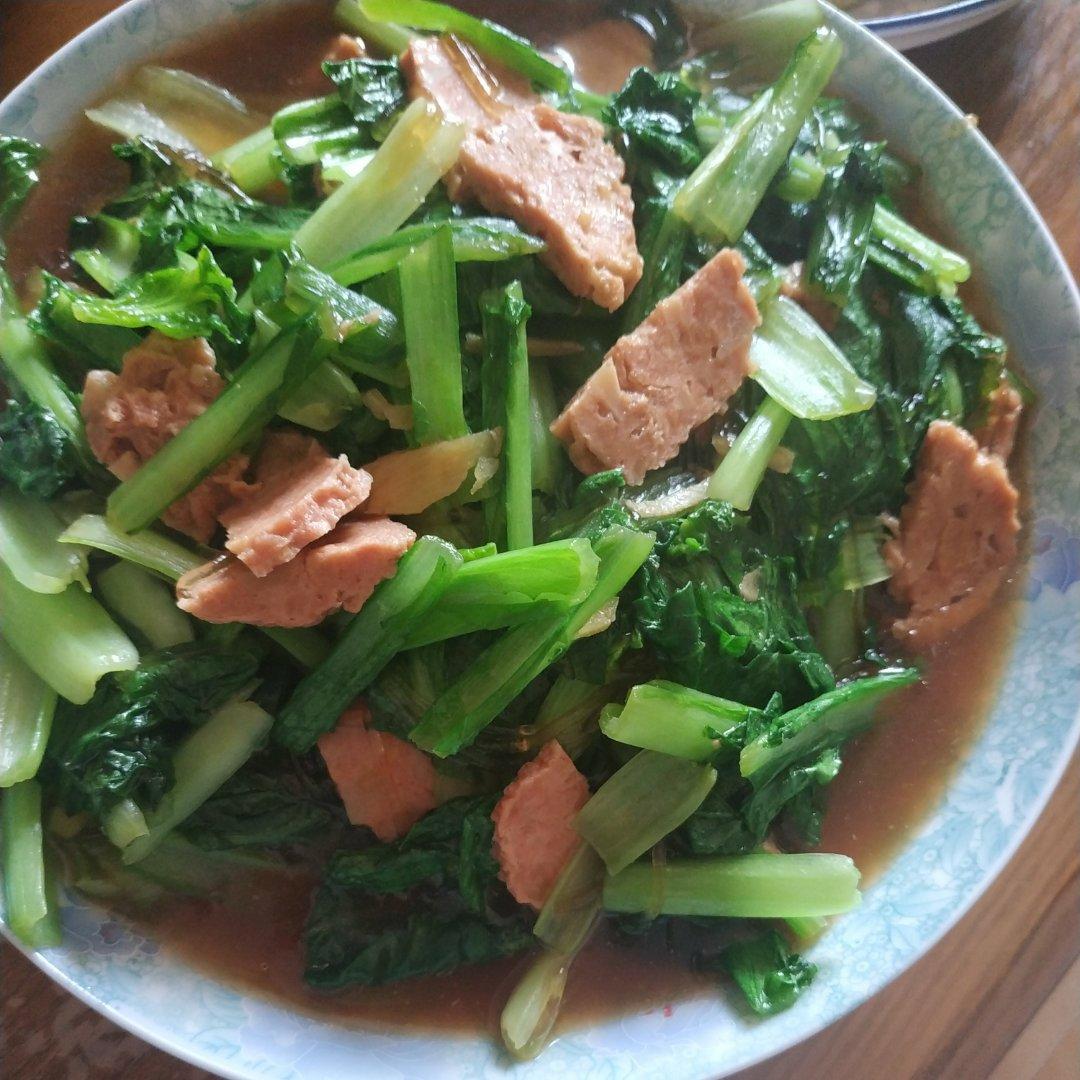 肉末粉丝小白菜