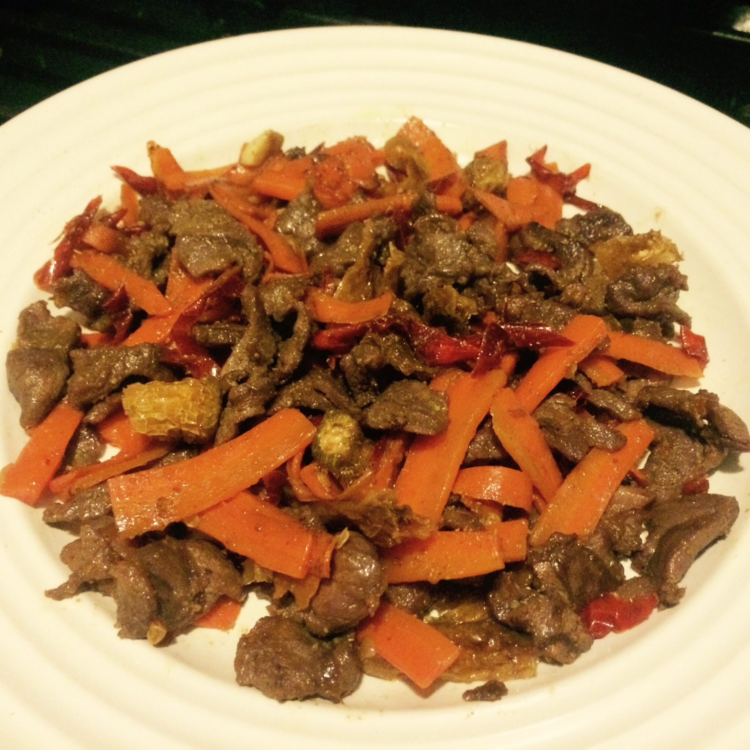 孜然牛肉粒