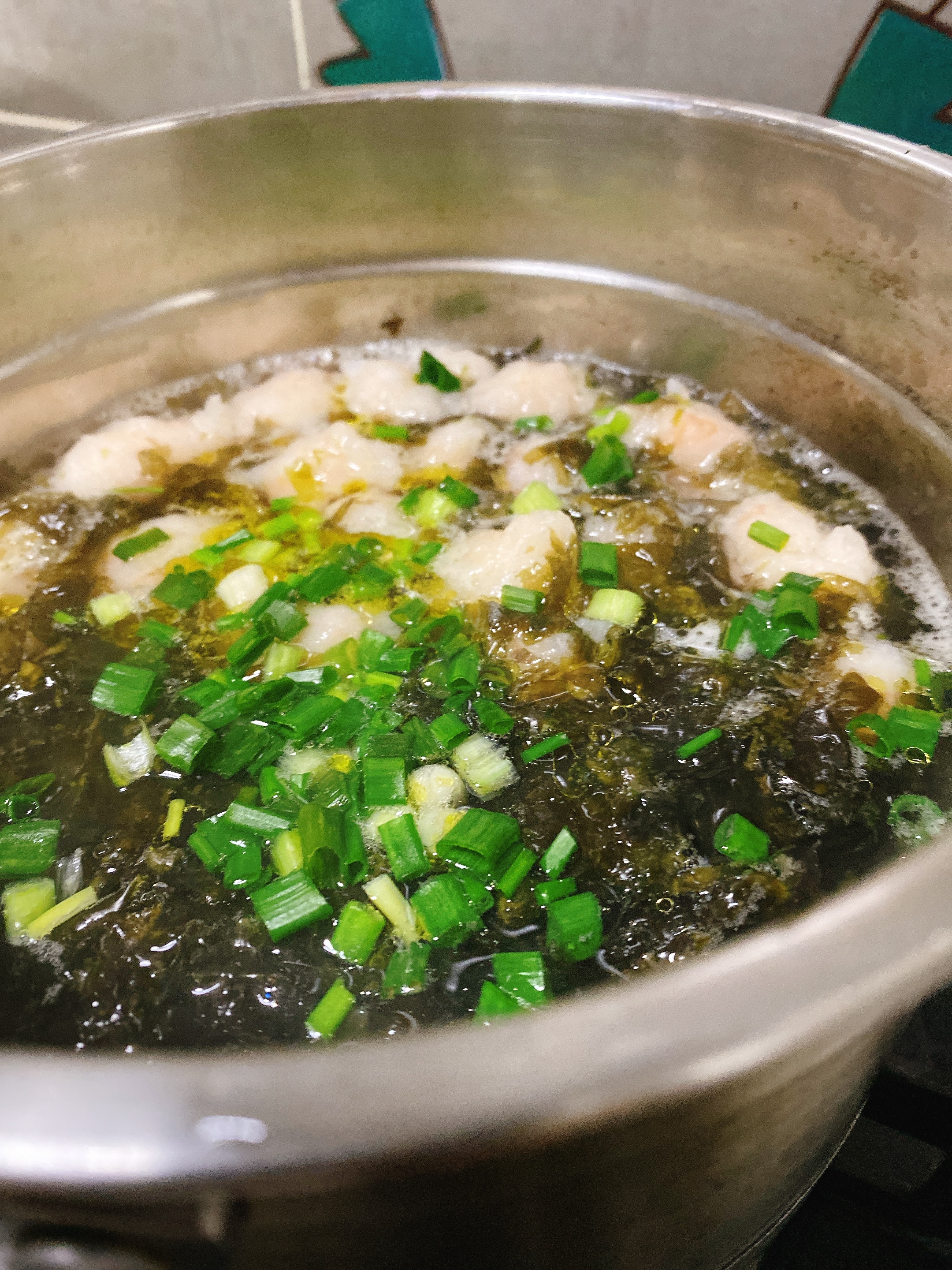 紫菜虾滑汤的做法