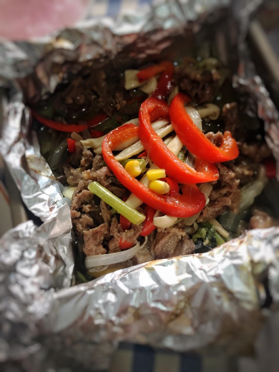 烤箱做嫩牛肉--锡纸牛肉