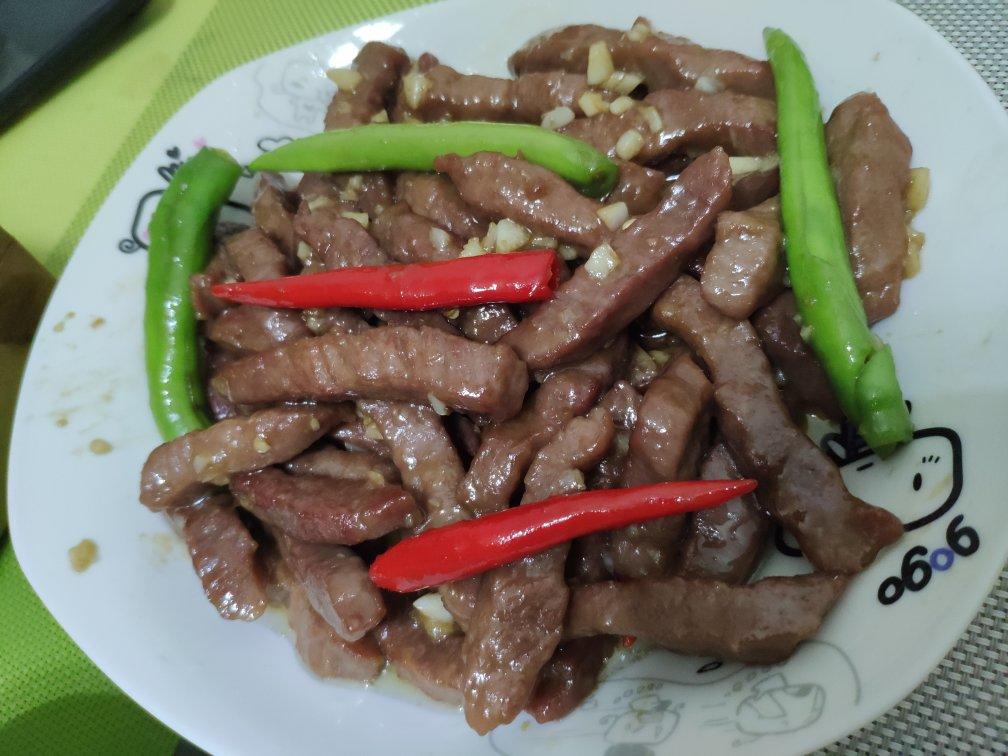 杭椒炒牛柳