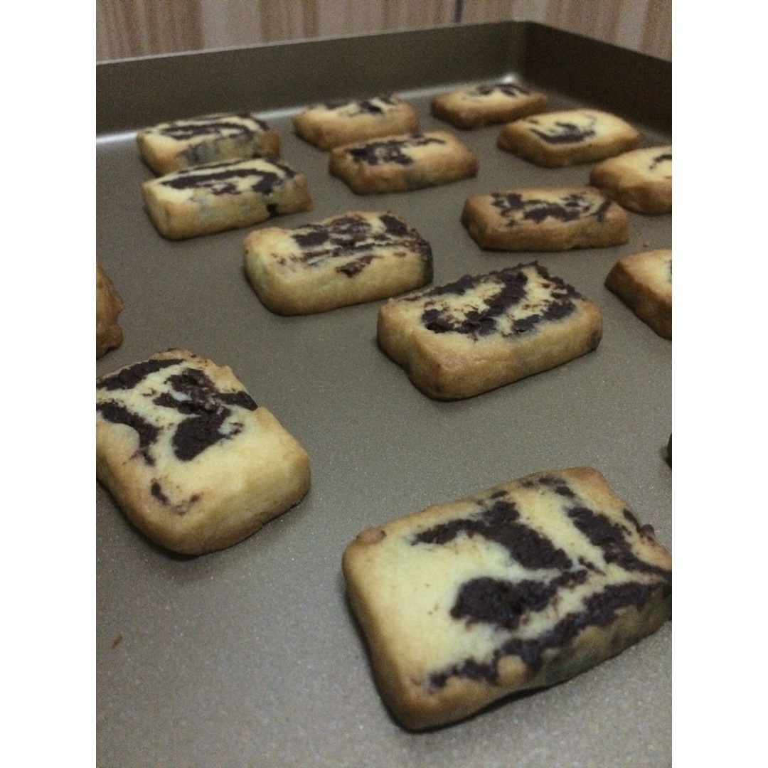 哥手把手教你做大理石曲奇