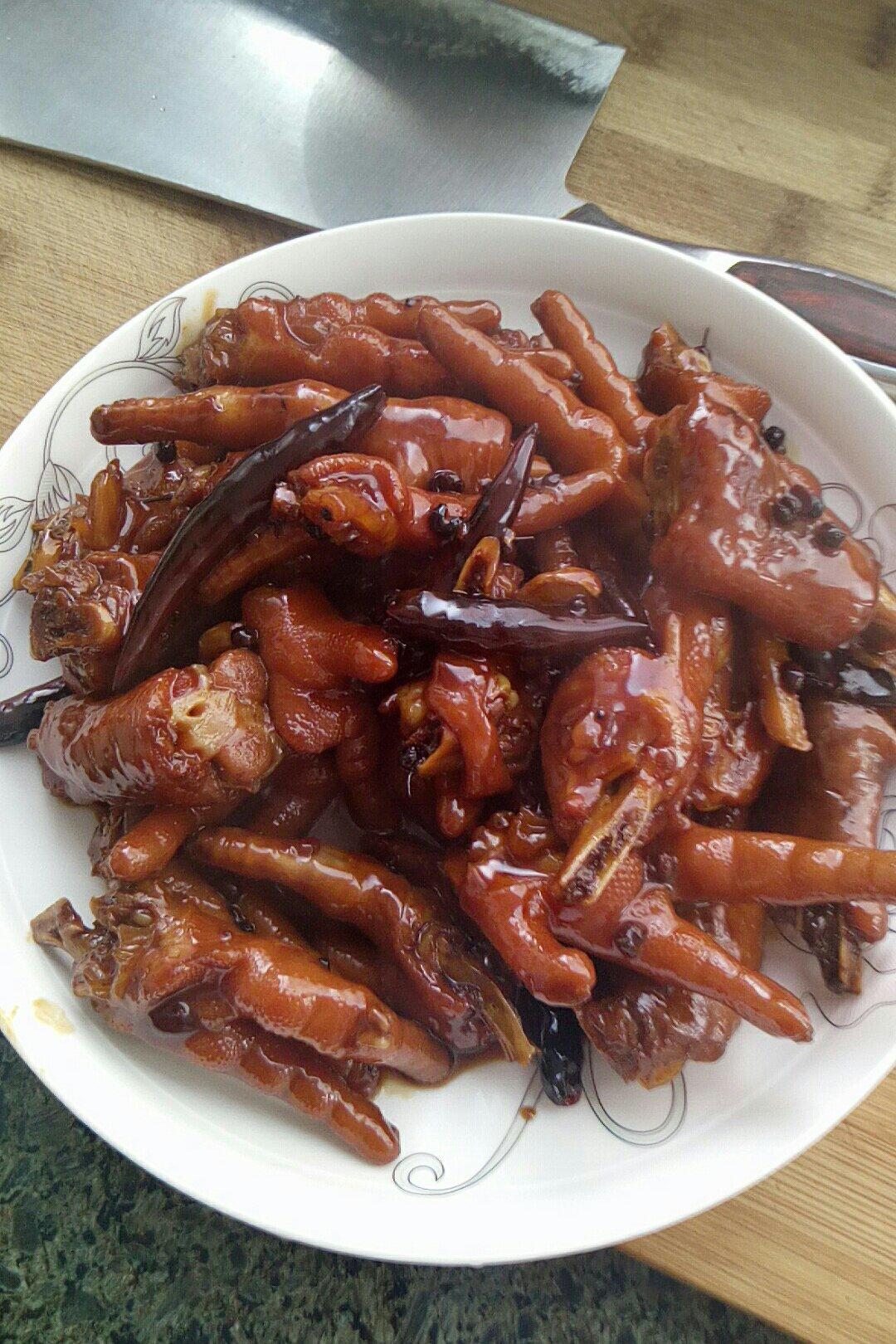 香辣烧鸡爪