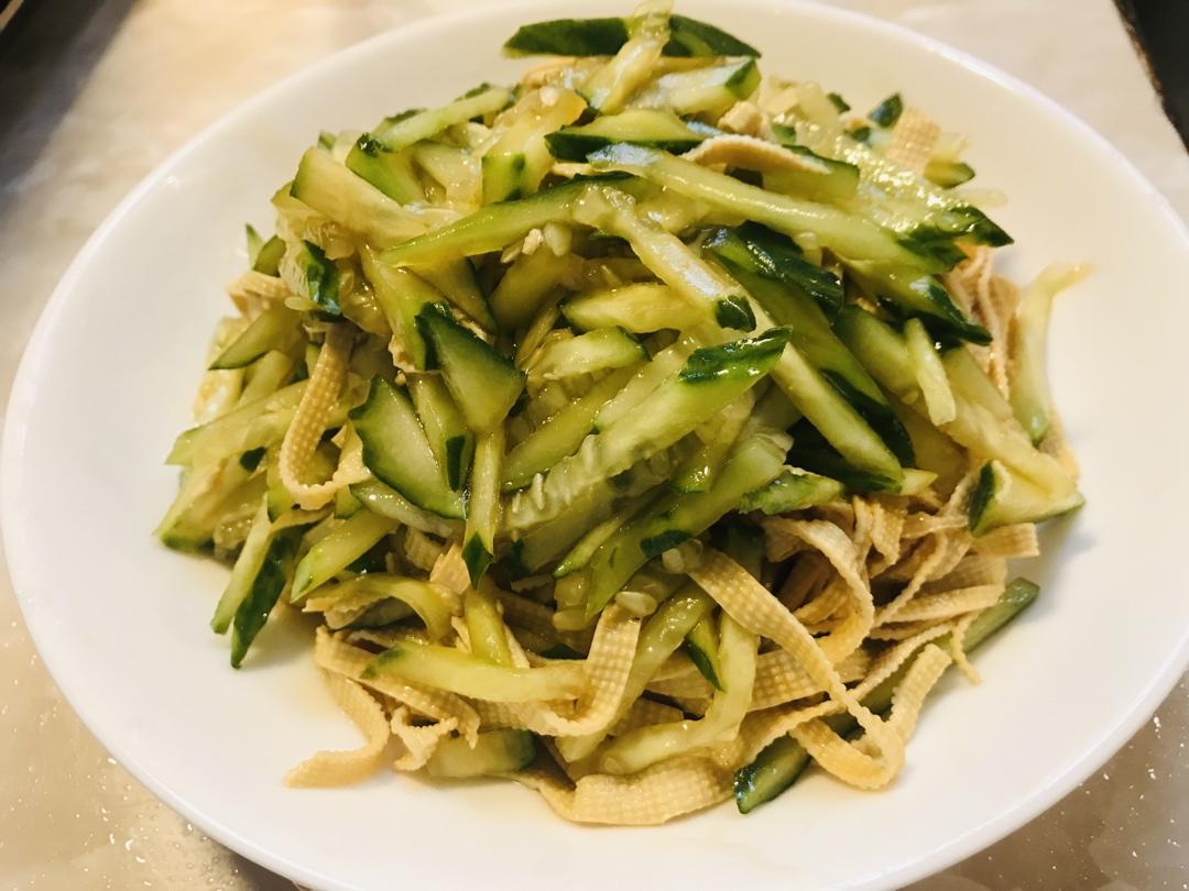 堂妈小厨——炝拌豆腐皮