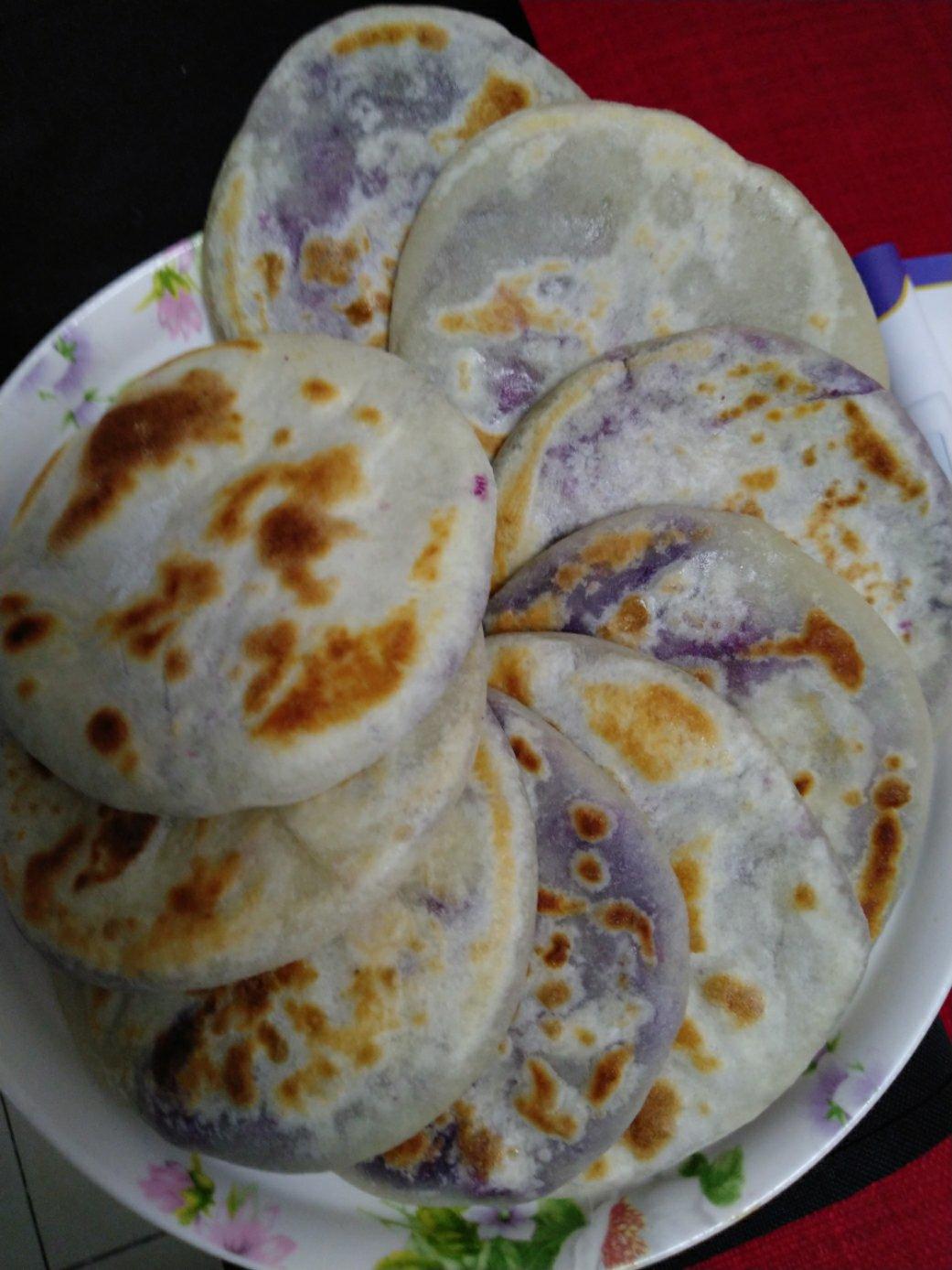 烫面紫薯饼