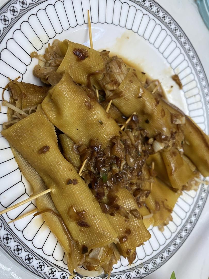 神仙减脂餐🔥好吃到跺脚的金针菇豆皮卷～给肉都不换！