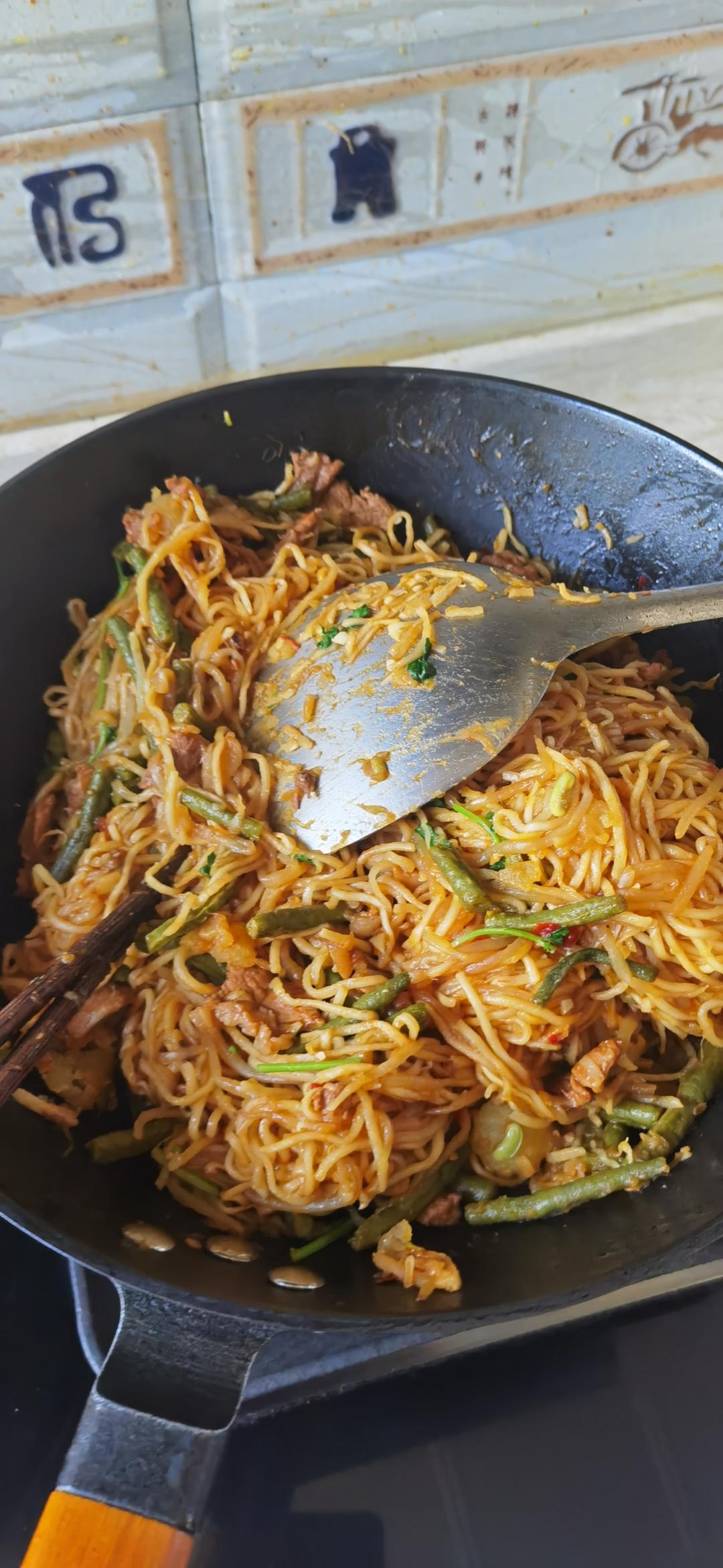 硬菜代表--排骨炖豆角土豆（豆角焖面胚子）