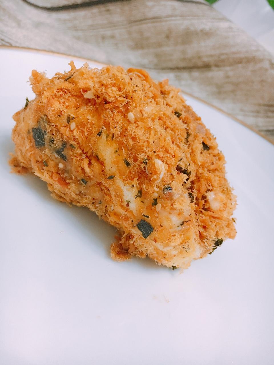 爱上美食的猫咪做的肉松小贝