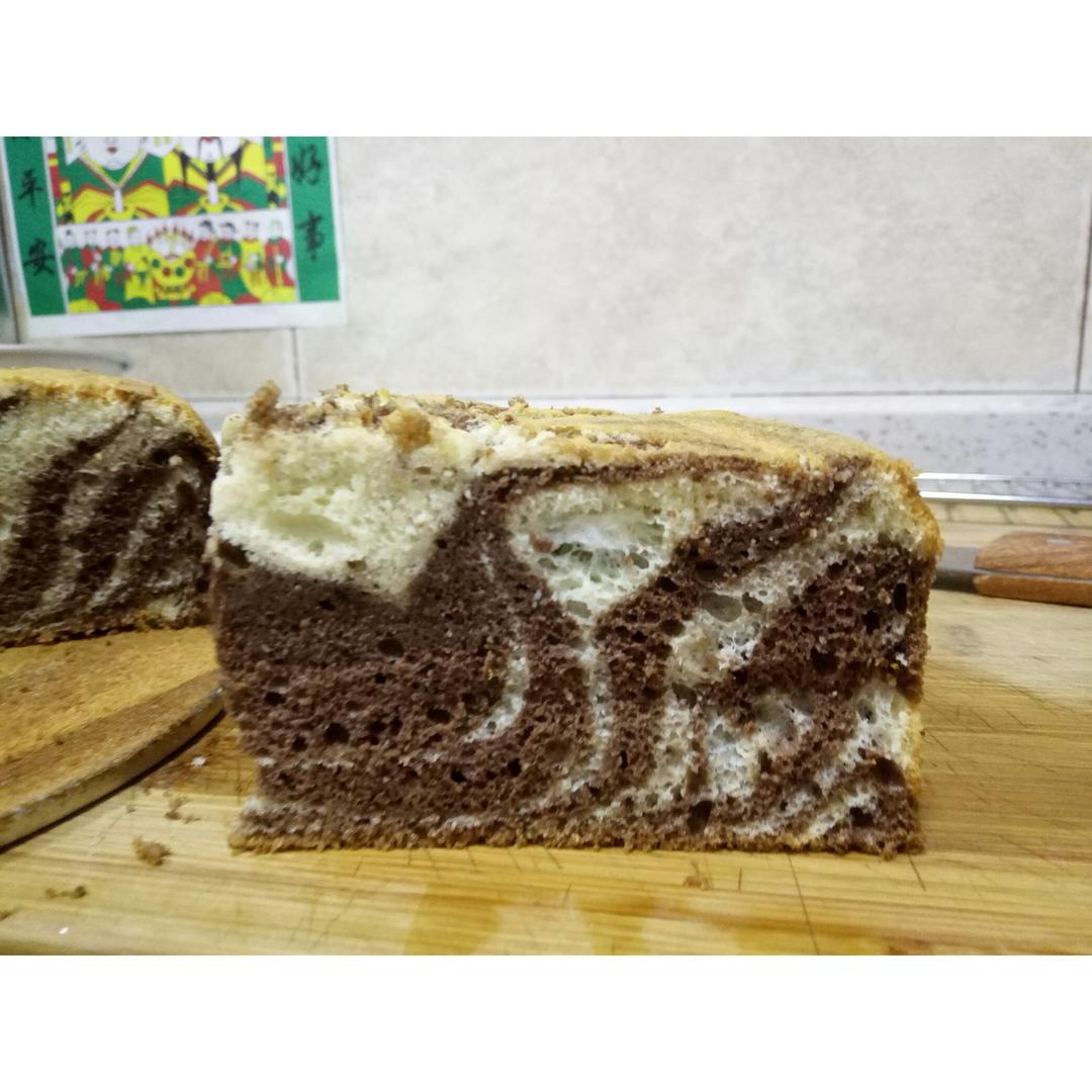 斑马纹酸奶蛋糕