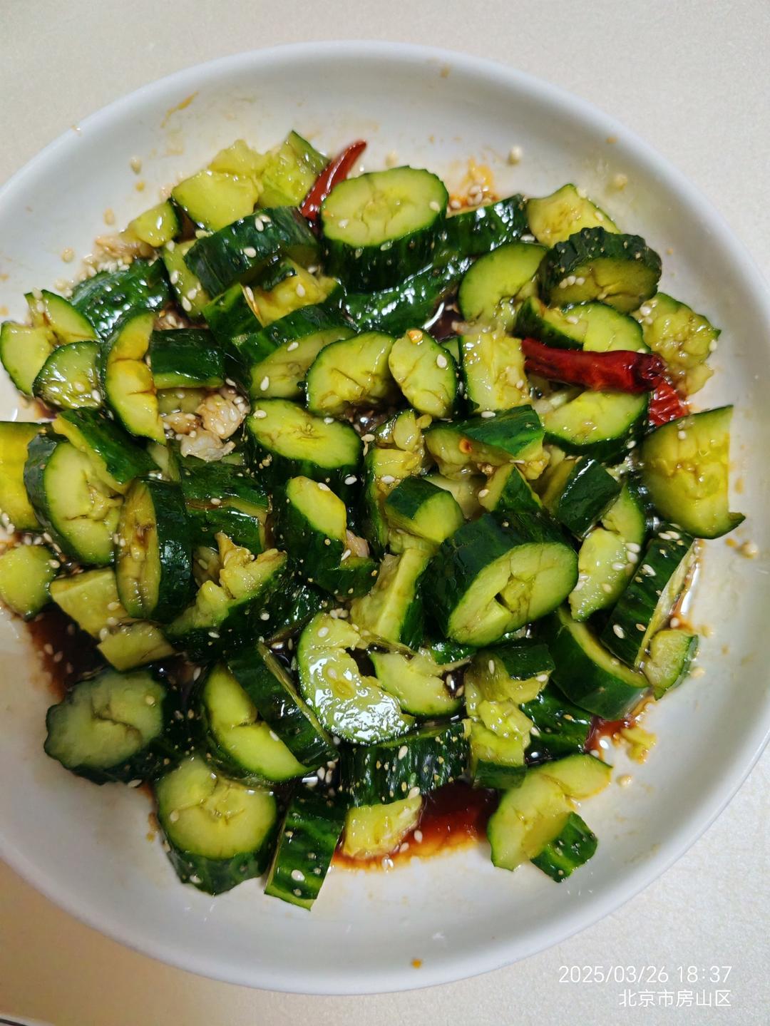 低脂开胃的拍青瓜