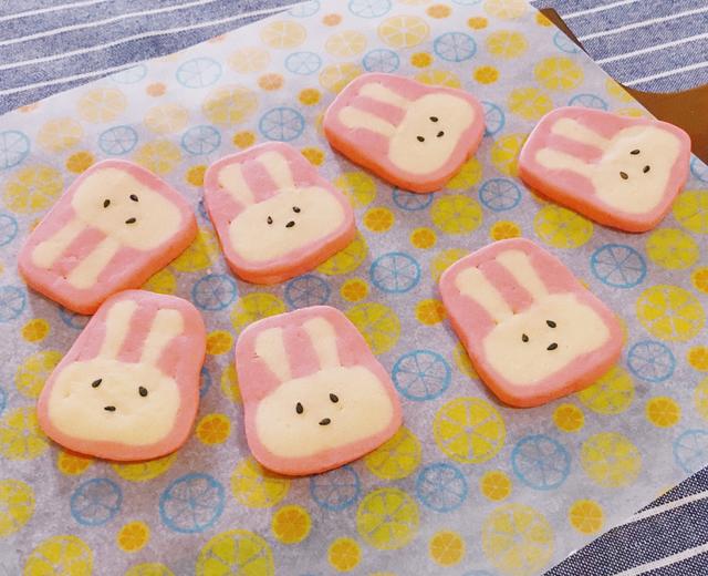 粉红少女心兔兔饼干的做法