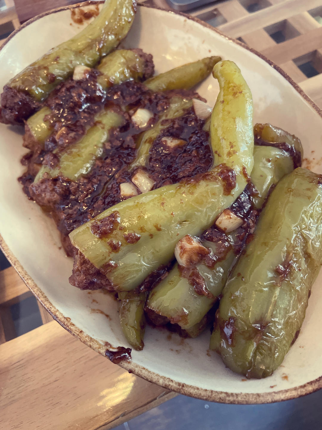 虎皮尖椒酿肉