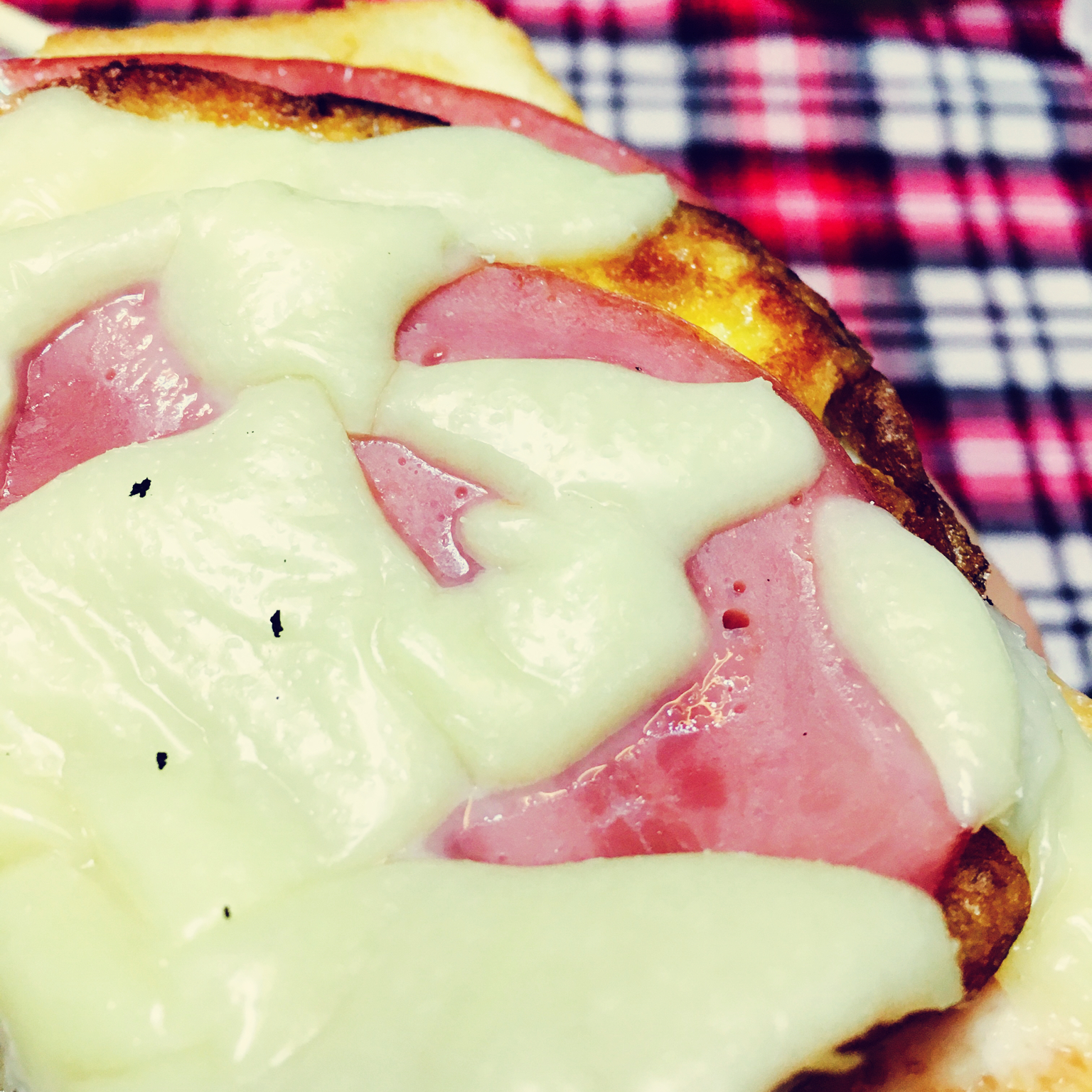 鸡蛋火腿烤吐司