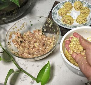 蒸小米藕肉丸的做法 步骤4