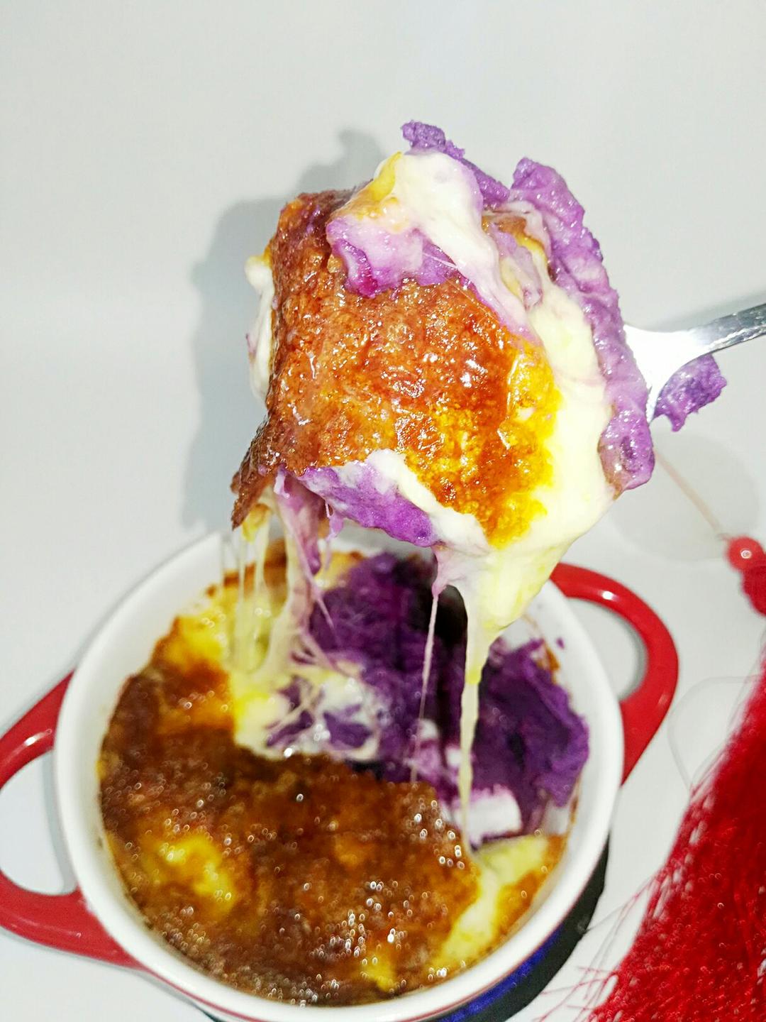 静之晗妈做的芝士焗紫薯