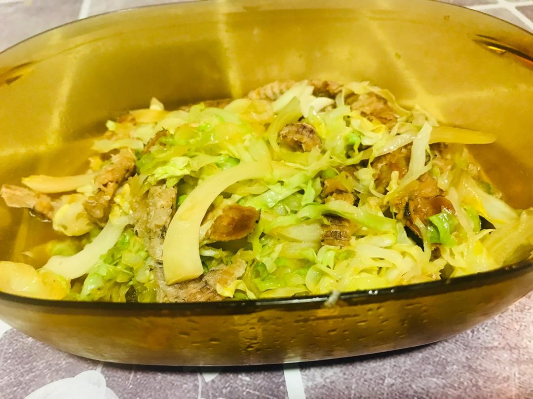 虾爬肉炒大头菜