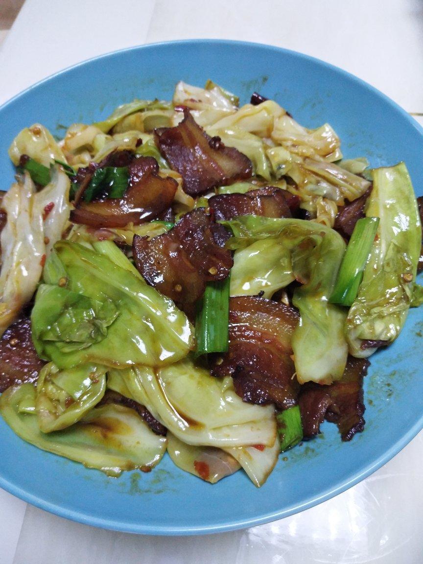 圆白菜回锅肉