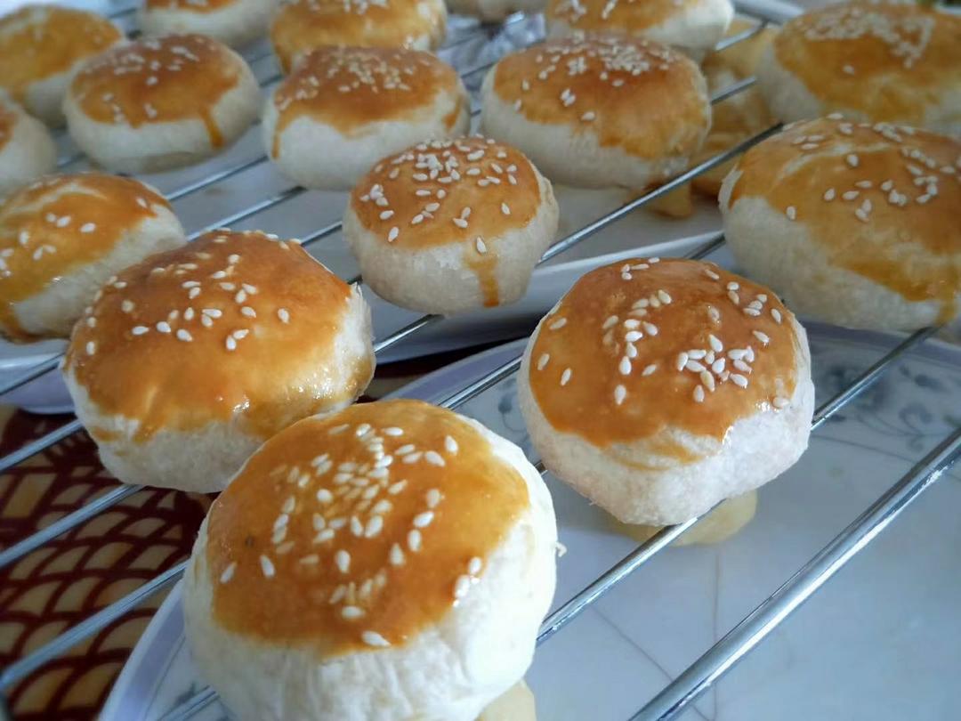 酥皮绿豆饼   酥得掉渣渣