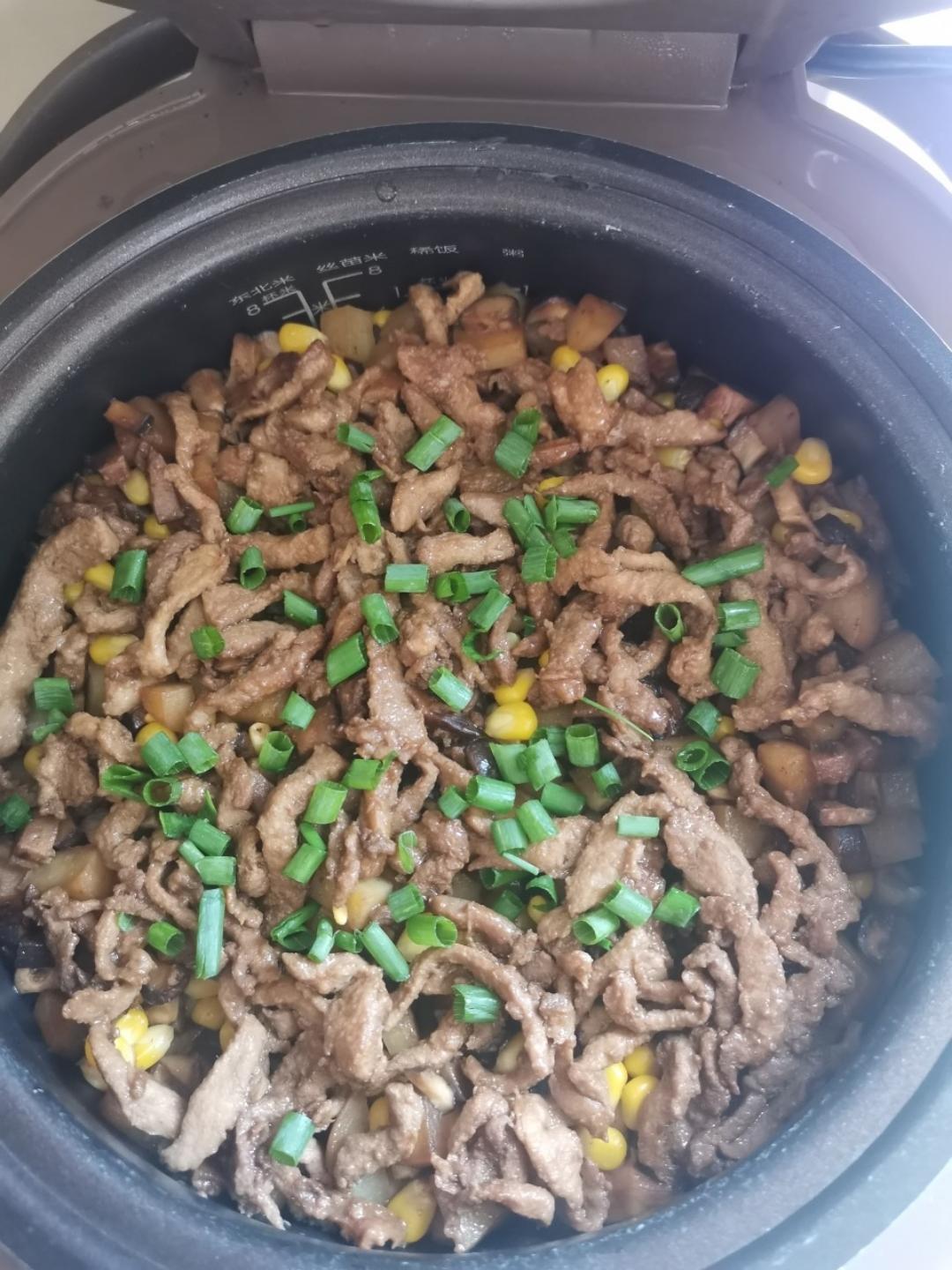 懒人必备～电饭煲腊肠焖饭