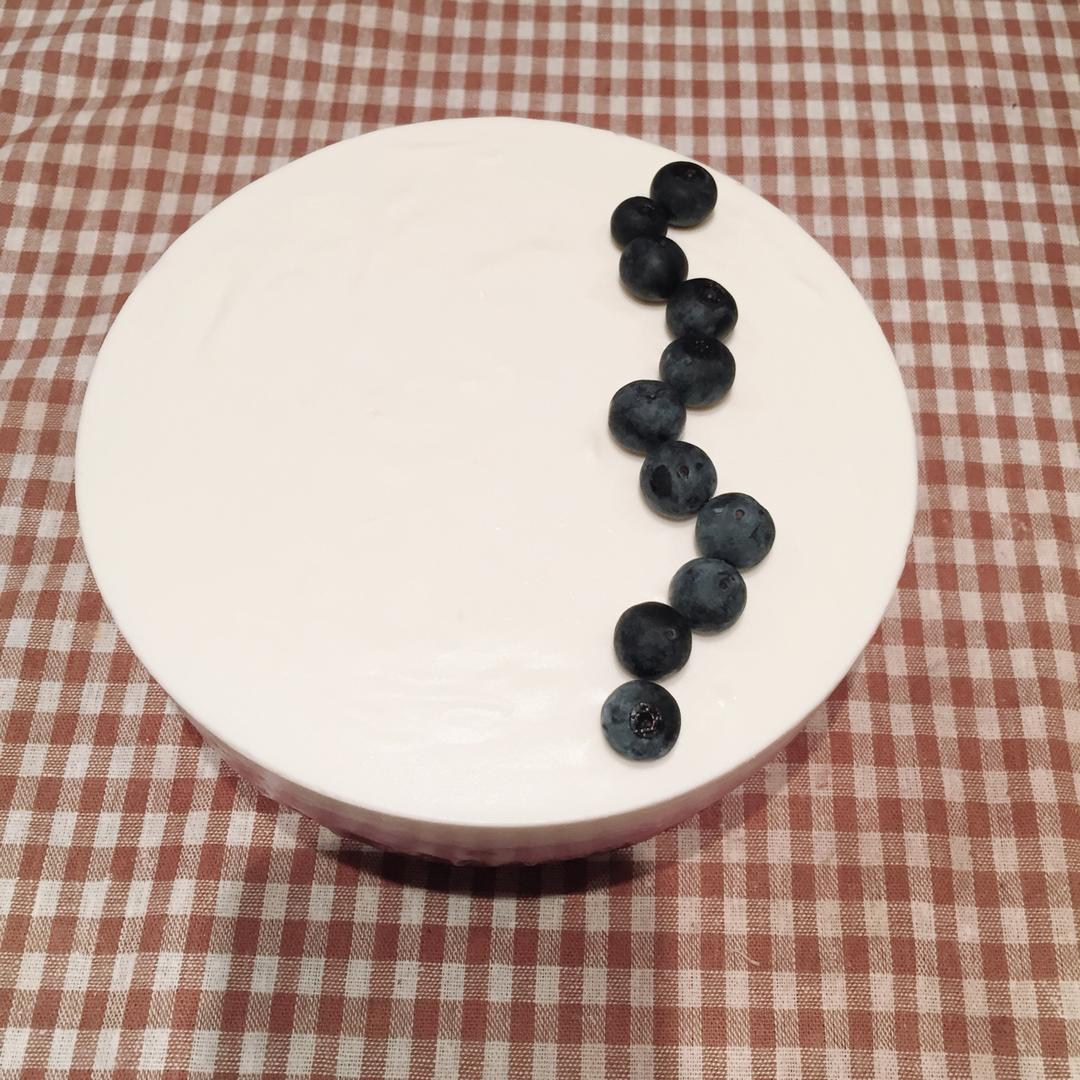 渐变蓝莓冻芝士蛋糕（免烤）