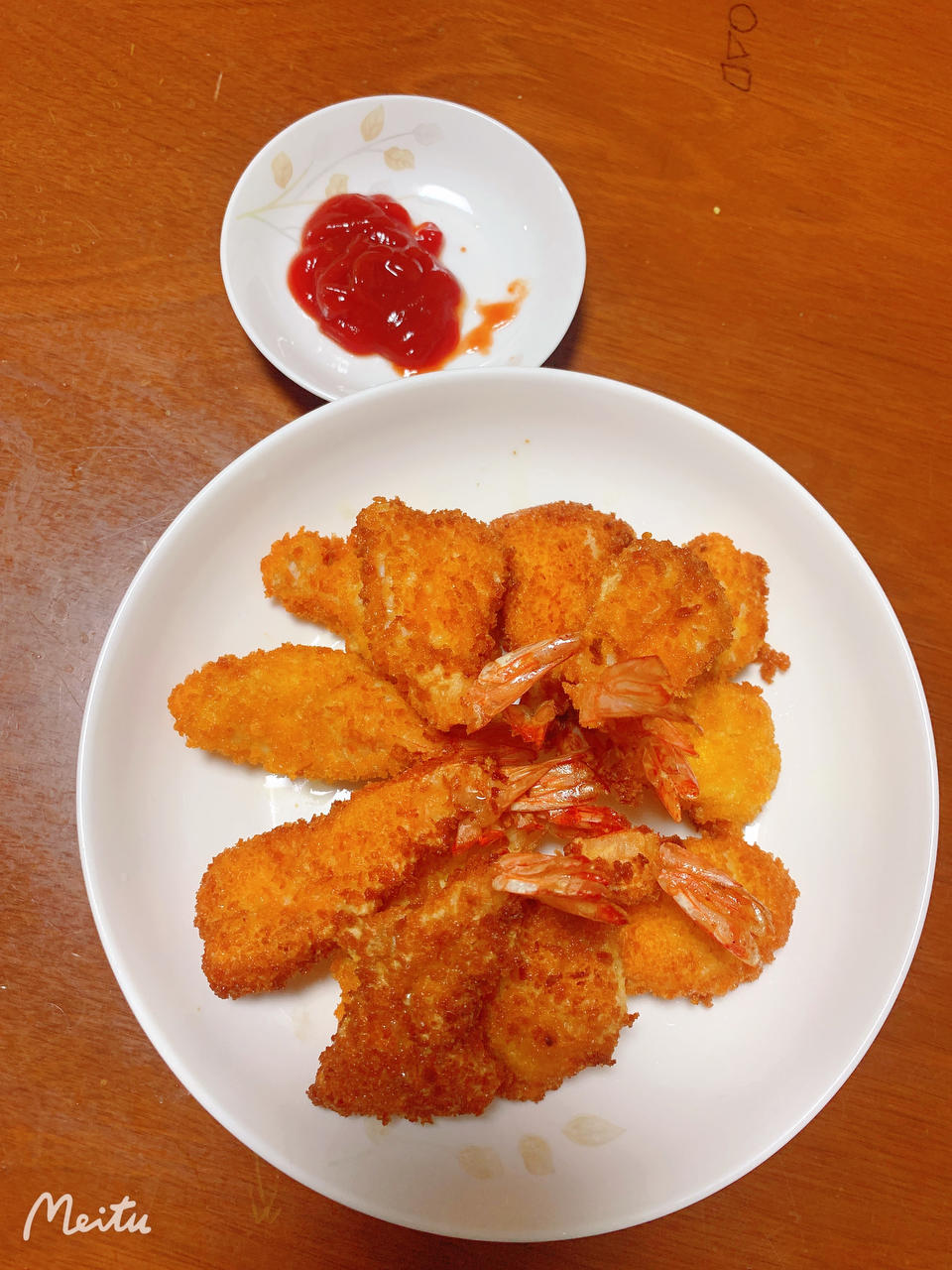 面包糠炸虾