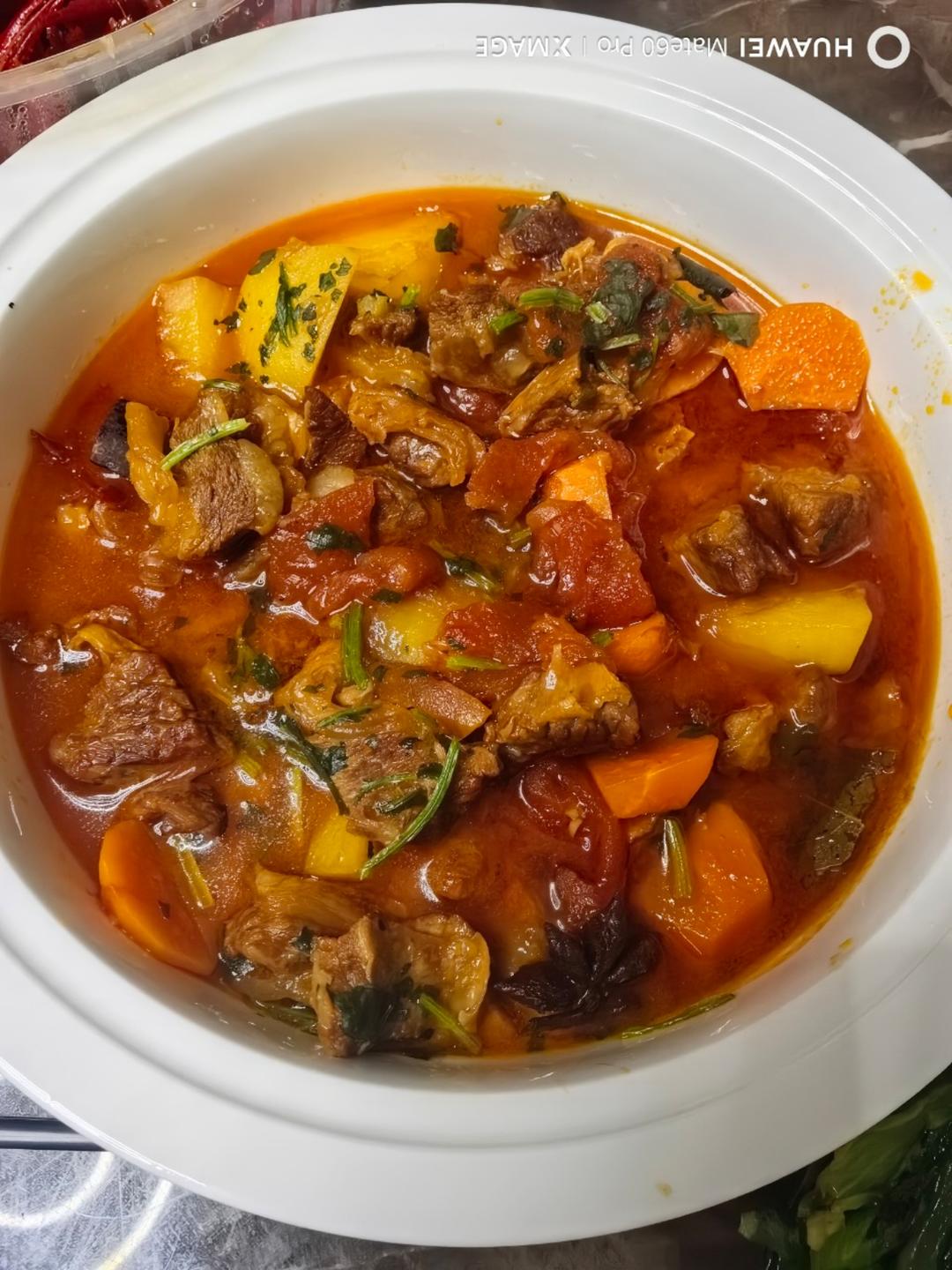 番茄炖牛腩（电压力锅版）