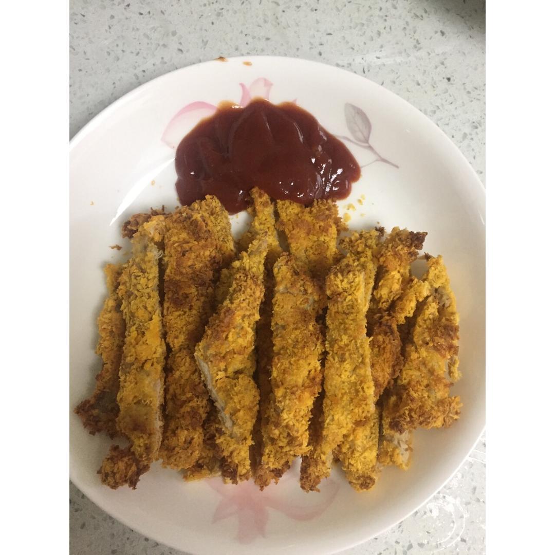 空气炸锅の炸猪排