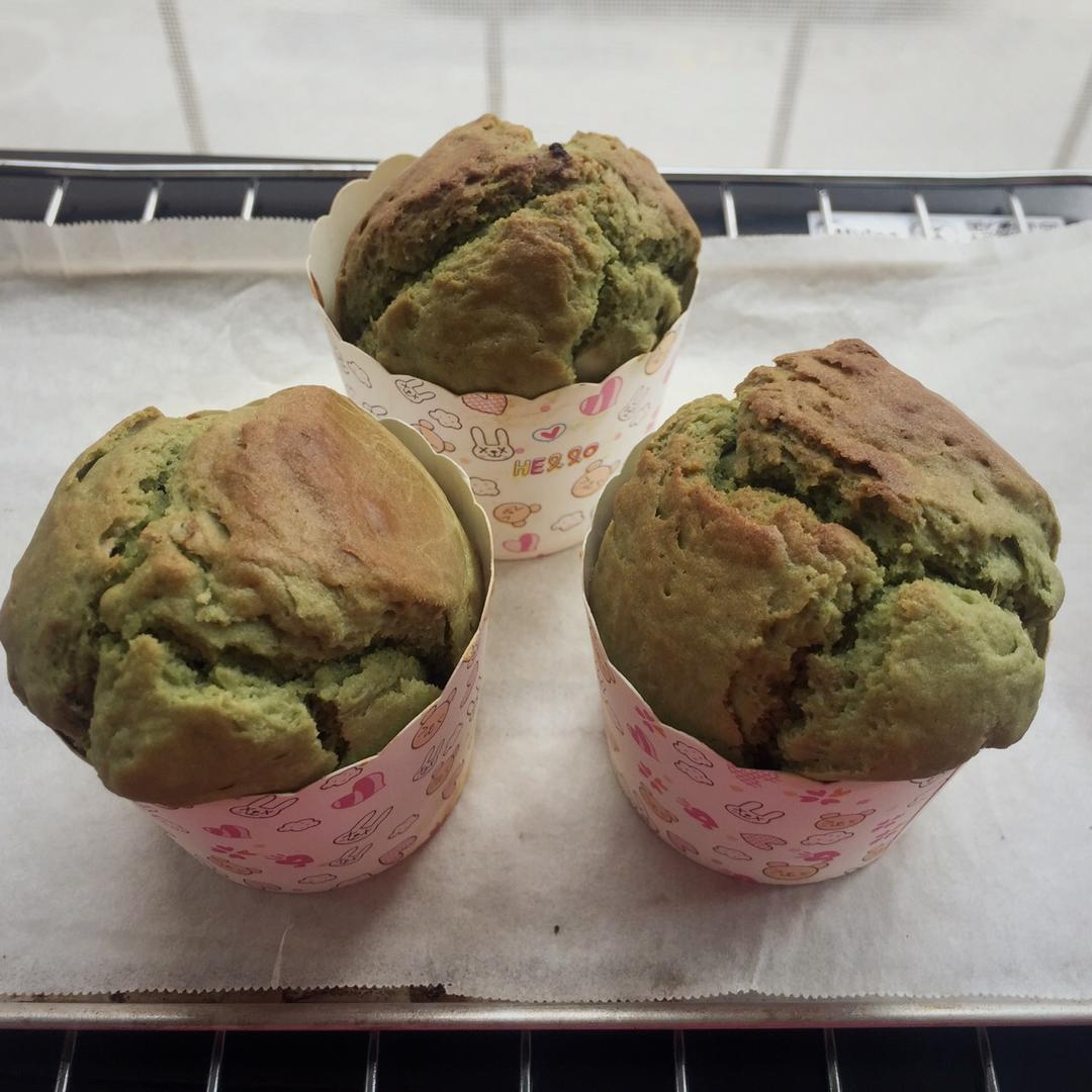 大麦若叶蜜豆玛芬